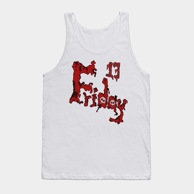 Friday 13 Tank Top by White cloth